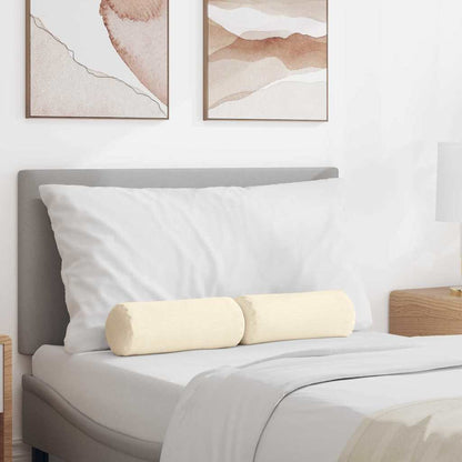 Bolsterkissen 2 pcs Creme Ø 15 x 40 cm Cordstoff