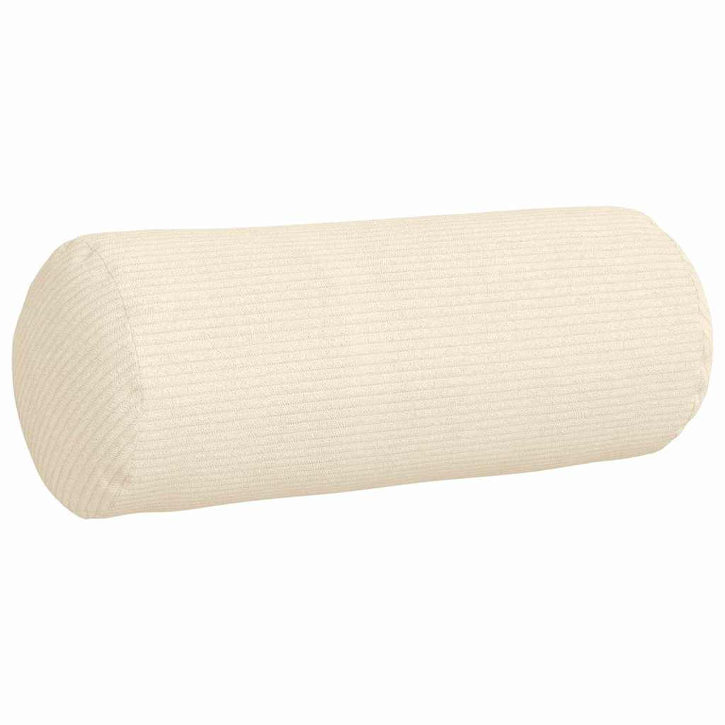 Bolsterkissen 2 pcs Creme Ø 15 x 40 cm Cordstoff