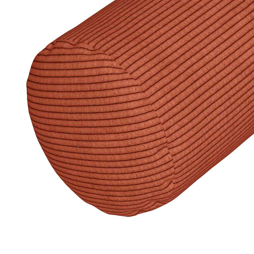 Bolsterkissen 2 pcs Rot-Orange Ø 15 x 40 cm Cordstoff