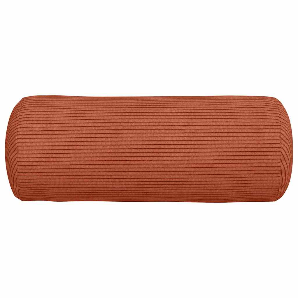 Bolsterkissen 2 pcs Rot-Orange Ø 15 x 40 cm Cordstoff