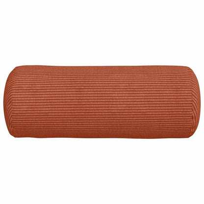Bolsterkissen 2 pcs Rot-Orange Ø 15 x 40 cm Cordstoff
