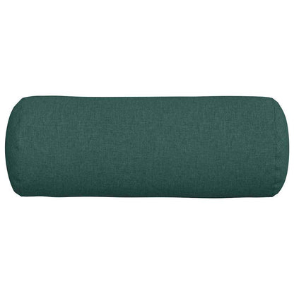 Bolsterkissen 2 pcs Dunkelgrün Ø 25 x 70 cm Stoff