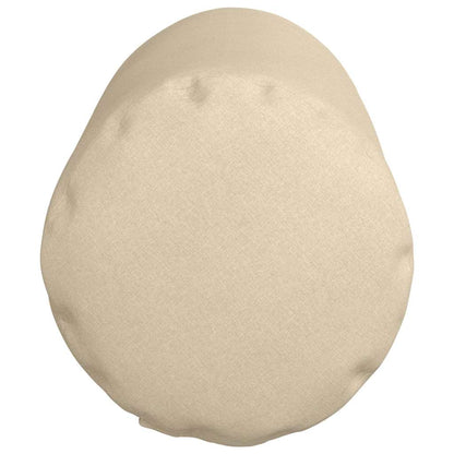 Bolsterkissen 2 pcs Creme Ø 25 x 70 cm Stoff