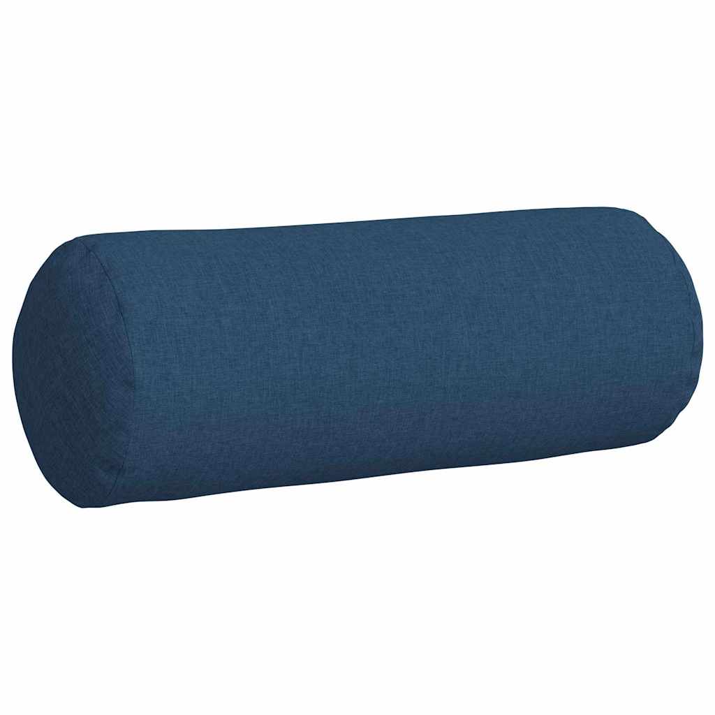 Bolsterkissen 2 pcs Blau Ø 25 x 70 cm Stoff