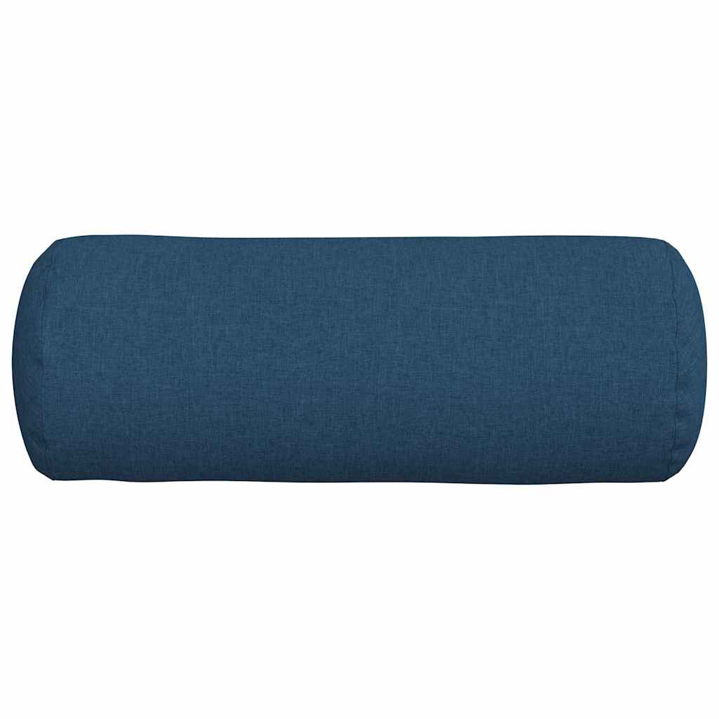 Bolsterkissen 2 pcs Blau Ø 25 x 70 cm Stoff