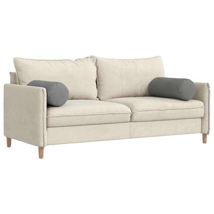 Bolsterkissen 2 pcs Dunkelgrau Ø 25 x 70 cm Mikrofaserstoff