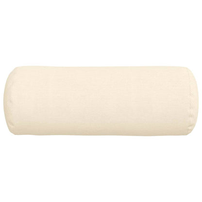 Bolsterkissen 2 pcs Creme Ø 25 x 70 cm Cordstoff