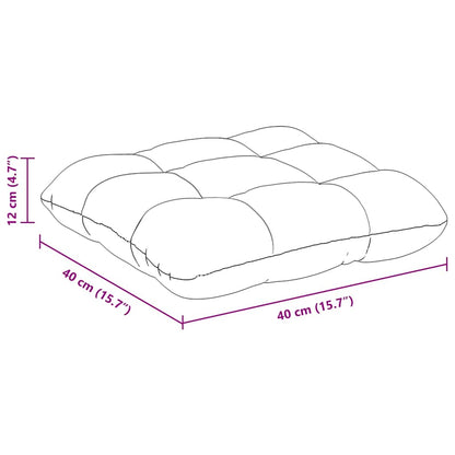 Sitzkissen 4 pcs Dunkelgrau 40 x 40 x 12 cm Stoff