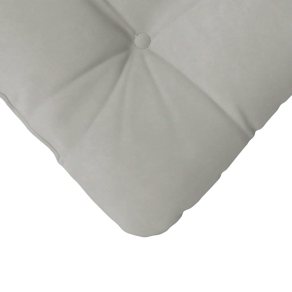 Sitzkissen 4 pcs Hellgrau 45 x 45 cm Mikrofaserstoff