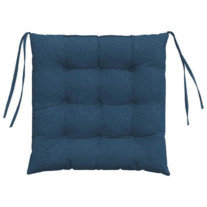 Sitzkissen 2 pcs Blau 40 x 40 x 6 cm Stoff