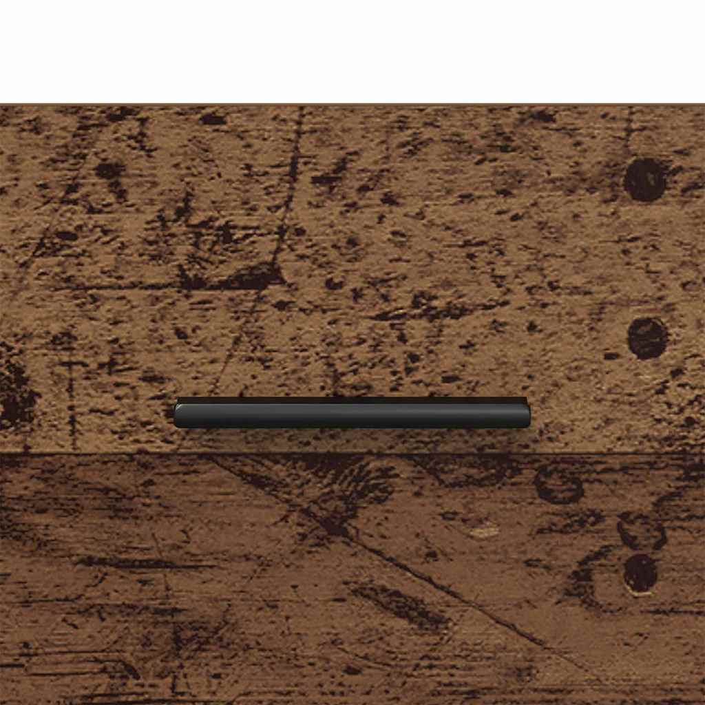 Nachttisch 2 pcs Altes Holz und Schwarz 40 x 35 x 47,5 cm