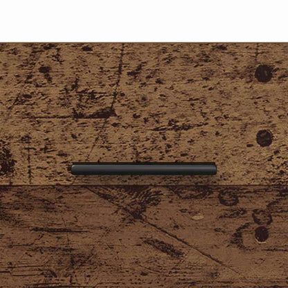 Nachttisch 2 pcs Altes Holz und Schwarz 40 x 35 x 47,5 cm