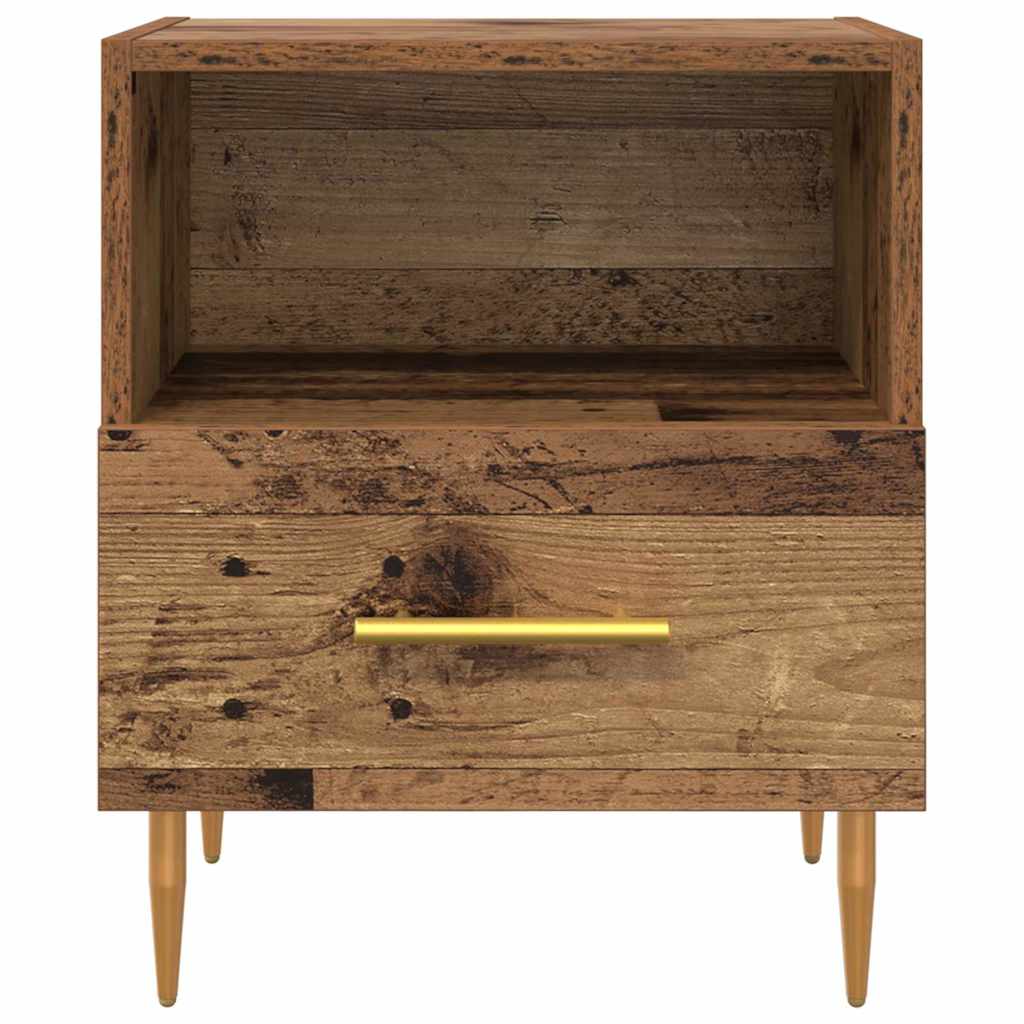 Nachttisch 2 pcs Altholz 40 x 35 x 47,5 cm Holzwerkstoff