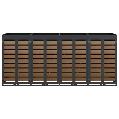 Wagenmüllbehälter für 4 Behälter Anthrazit