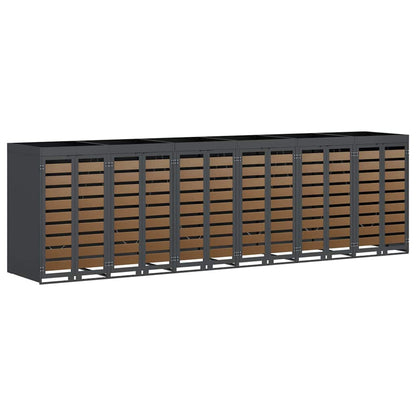 Wagenmüllbehälter für 6 Behälter Anthrazit