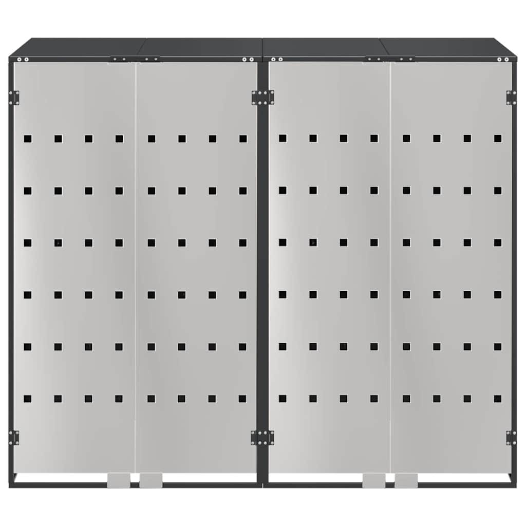 Wagenmüllbehälter für 2 Behälter Anthrazit