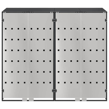 Wagenmüllbehälter für 2 Behälter Anthrazit