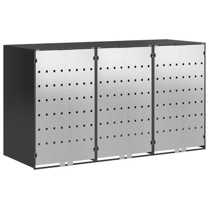 Wagenmüllbehälter für 3 Behälter Anthrazit