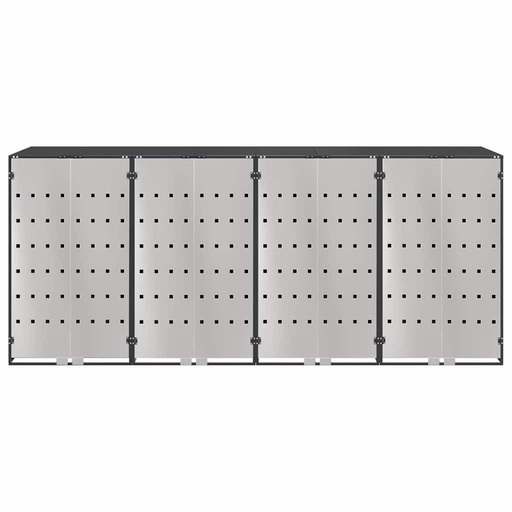 Wagenmüllbehälter für 4 Behälter Anthrazit