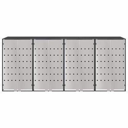 Wagenmüllbehälter für 4 Behälter Anthrazit