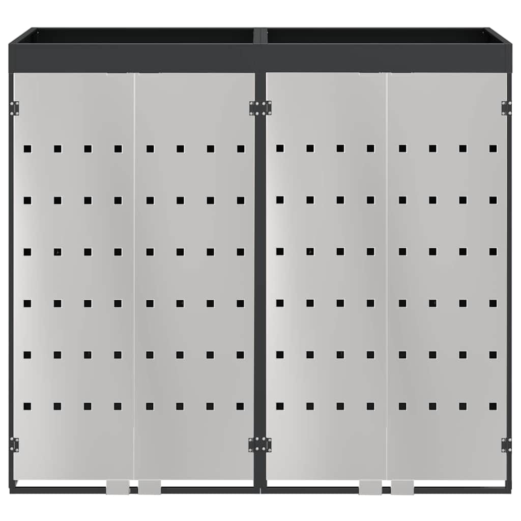 Wagenmüllbehälter für 2 Behälter Anthrazit