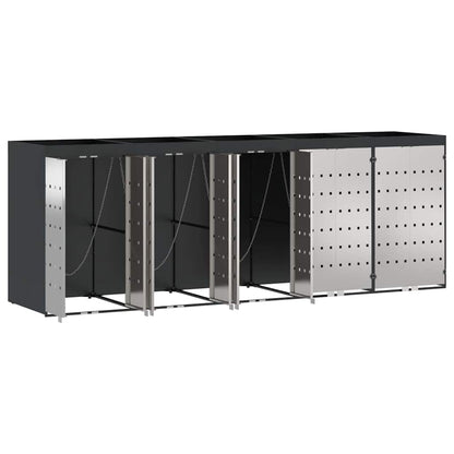 Wagenmüllbehälter für 5 Behälter Anthrazit