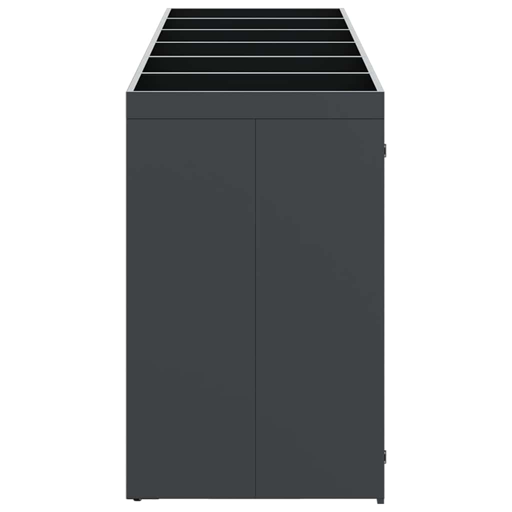 Wagenmüllbehälter für 6 Behälter Anthrazit