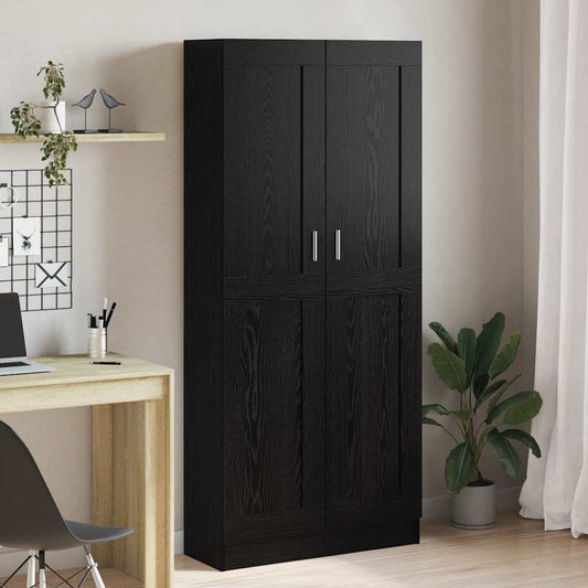 Bücherregal Schwarze Eiche 82,5 x 30,5 x 185 cm Holzwerkstoff
