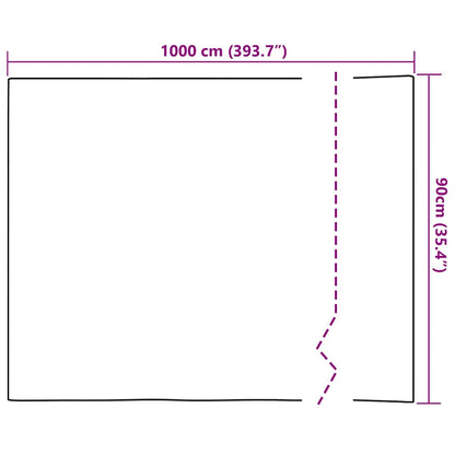 Solarfolie Silber 90 x 1000 cm PVC