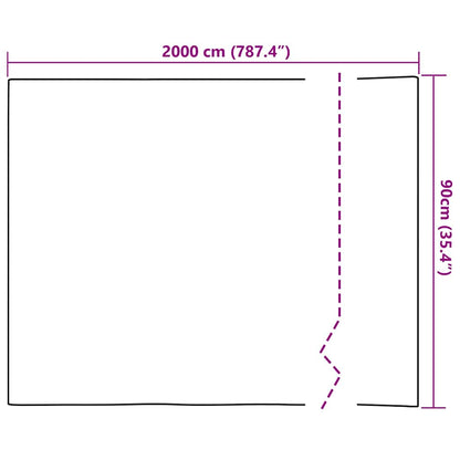 Solarfolie Silber 90 x 2000 cm PVC