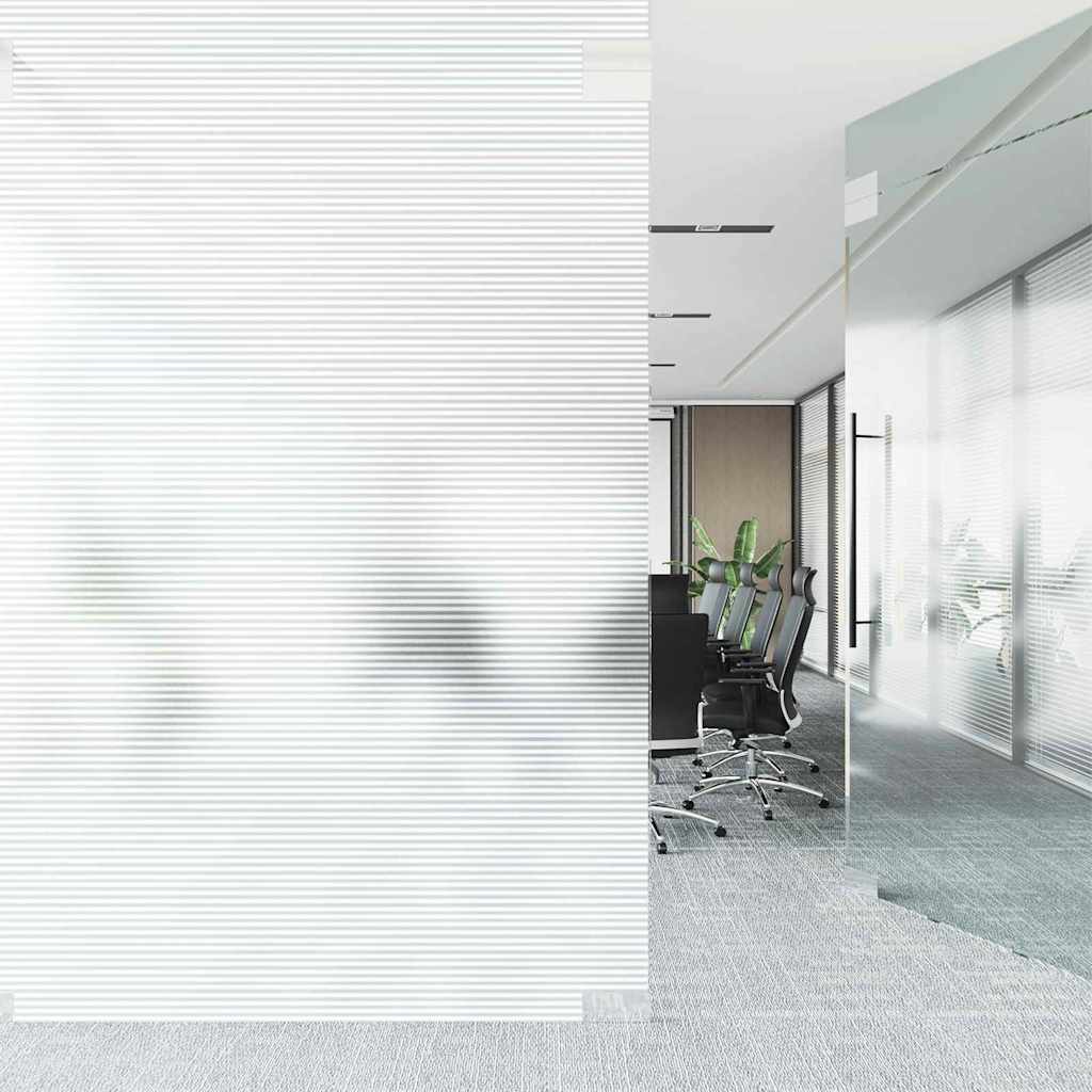 Selbstklebende Fensterfolie Matte Streifen 90 x 500 cm PVC