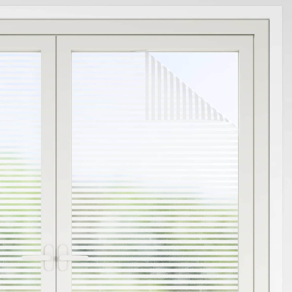 Selbstklebende Fensterfolie Matte Streifen 90 x 2000 cm PVC