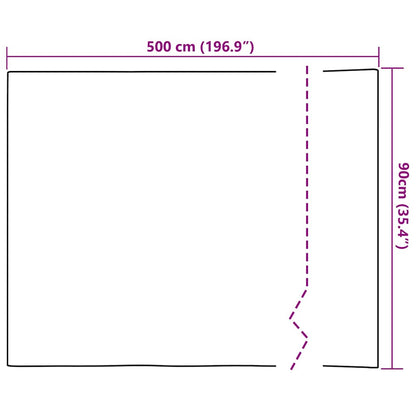 Möbelaufkleber Sonstiges Silber 500 x 90 cm PET