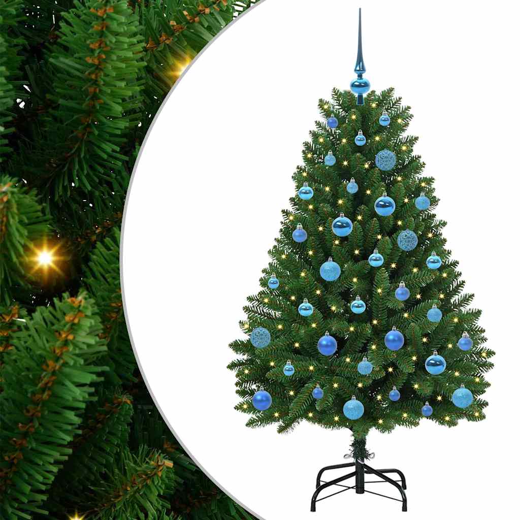 Künstlicher Weihnachtsbaum Grün 150 cm PVC und Metall