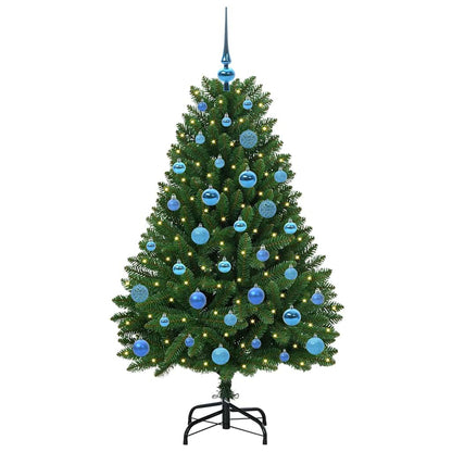Künstlicher Weihnachtsbaum Grün 150 cm PVC und Metall