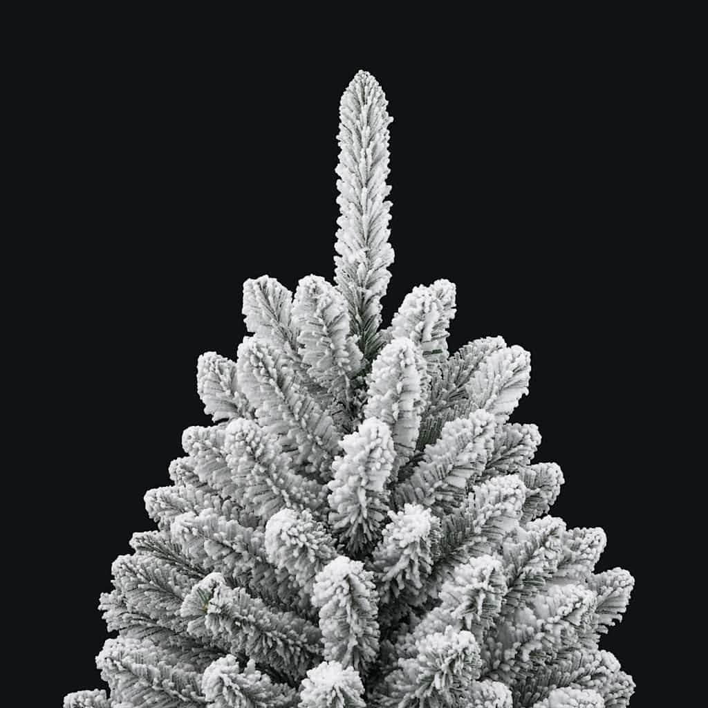 Künstlicher Weihnachtsbaum Grün und Weiß 120 cm PVC und Metall