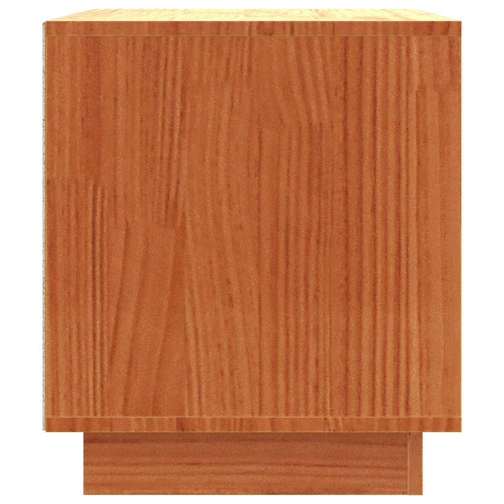 TV-Schränk Wachsbraun 80 x 35 x 40,5 cm Massives Kiefernholz