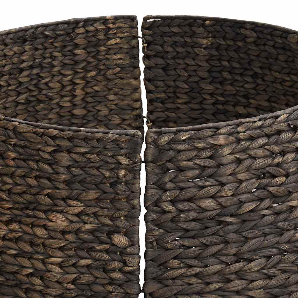 Weihnachtsbaumkragen Schwarz 105 x 105 x 28 cm Wasserhyazinthe