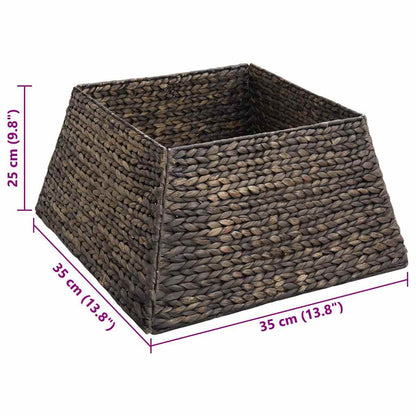 Weihnachtsbaumkragen Schwarz 50 x 50 x 25 cm Wasserhyazinthe