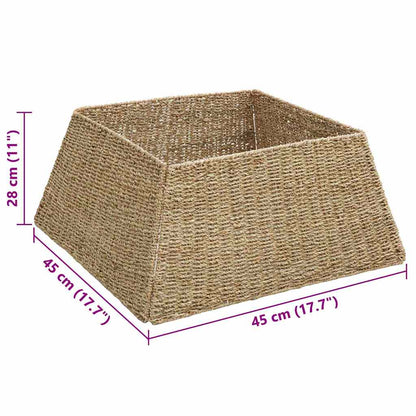 Weihnachtsbaumkragen Braun 60 x 60 x 28 cm das Seegras