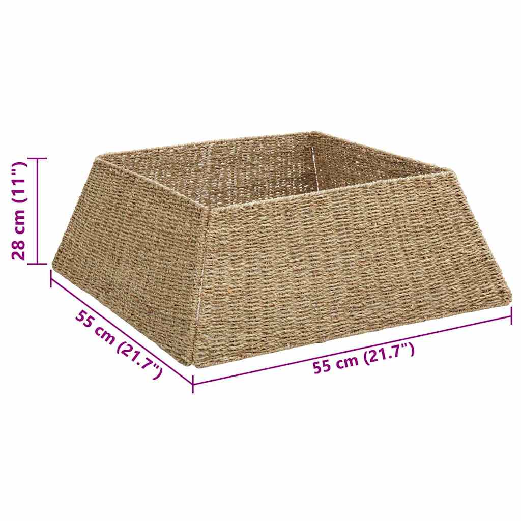 Weihnachtsbaumkragen Braun 70 x 70 x 28 cm das Seegras