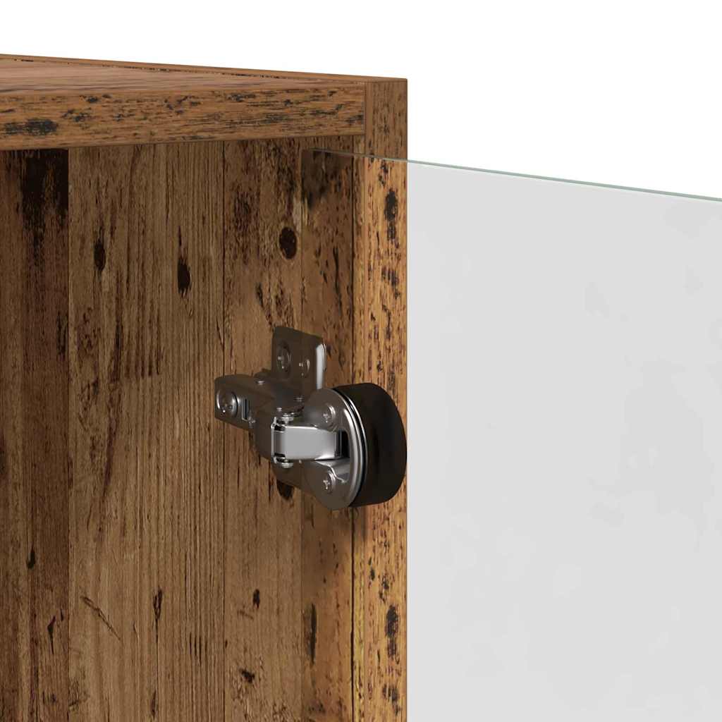 Highboard Altholz 68 x 37 x 142 cm Holzwerkstoff