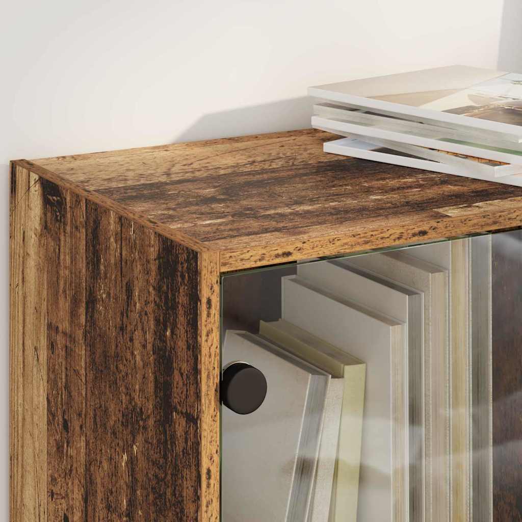 Highboard Altholz 68 x 37 x 142 cm Holzwerkstoff