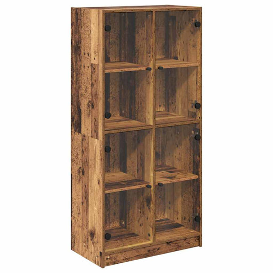 Highboard Altholz 68 x 37 x 142 cm Holzwerkstoff
