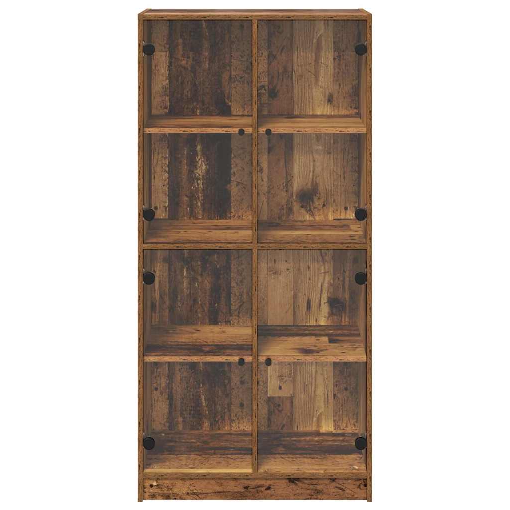 Highboard Altholz 68 x 37 x 142 cm Holzwerkstoff
