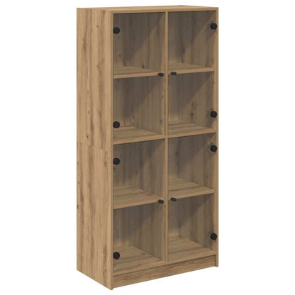 Highboard Artisan-Eiche 68 x 37 x 142 cm Holzwerkstoff