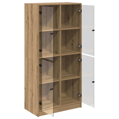 Highboard Artisan-Eiche 68 x 37 x 142 cm Holzwerkstoff