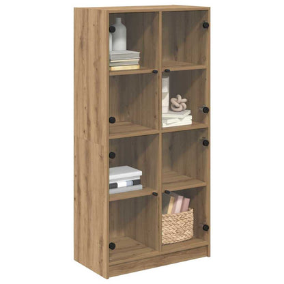 Highboard Artisan-Eiche 68 x 37 x 142 cm Holzwerkstoff