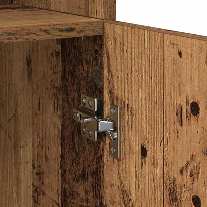 Highboard Altholz 80 x 42,5 x 185 cm Holzwerkstoff