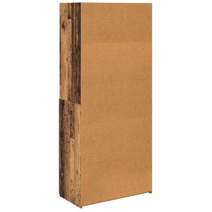 Highboard Altholz 80 x 42,5 x 185 cm Holzwerkstoff